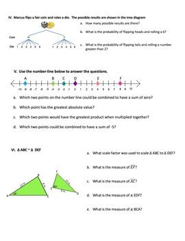 Download 7Th Grade Math Common Core Review Packet 