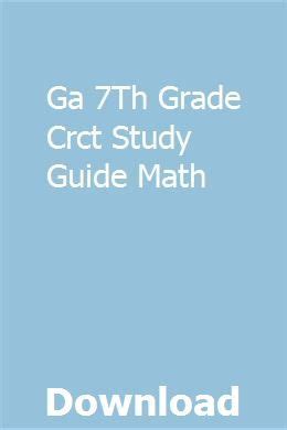 Download 7Th Grade Math Crct Study Guide 