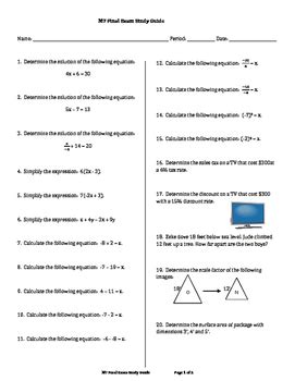 Download 7Th Grade Math Study Guide 