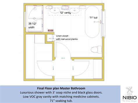 Specifics: With this floor plan, you get a full-sized 60-inch bathtub that fills the entire back end of your small bathroom. Size limitations don’t have to stop your luxurious after-work …. 