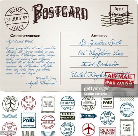 8,200+ Vintage Postcard Font Stock Illustrations, Royalty-Free Vector ... - muktibox.com