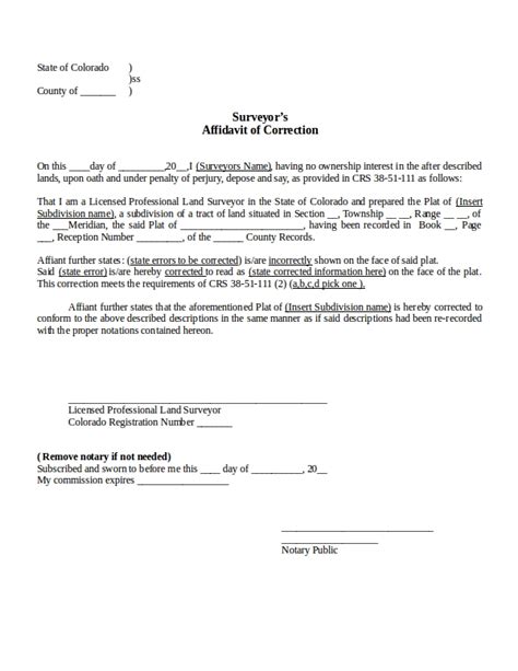 8+ Affidavit of Correction Examples PDF Examples