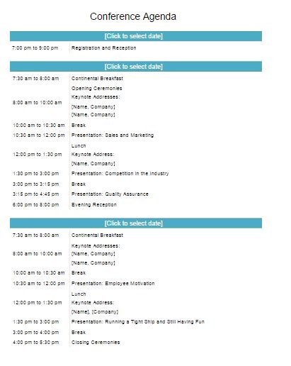 8+ Conference Program Templates