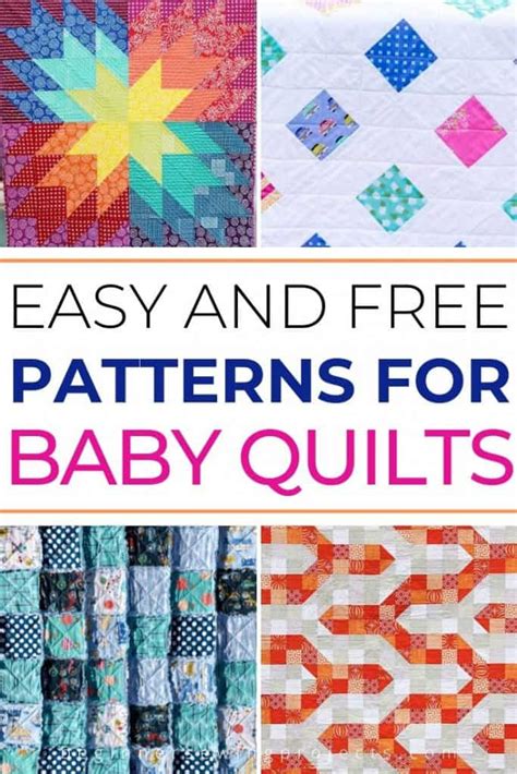 8+ Easy and Free Baby Quilt Patterns Beginner Sewing Projects