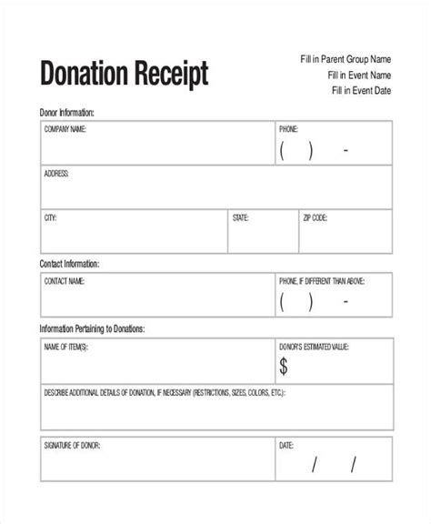 8+ Fundraiser Receipt Templates Free Sample, Example Format Download