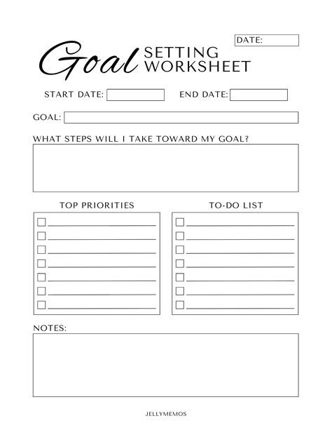 8+ Goal Sheet Templates Free Samples, Examples Format Download