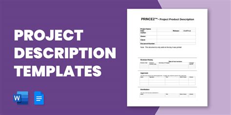 8+ Project Description Templates Google Docs MS Word PDF Apple Pages