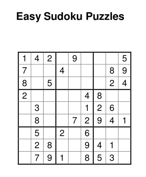 8+ Sudoku Templates Free Sample, Example, Format