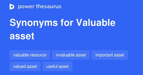 8 Adjective Synonyms for Asset - Power Thesaurus