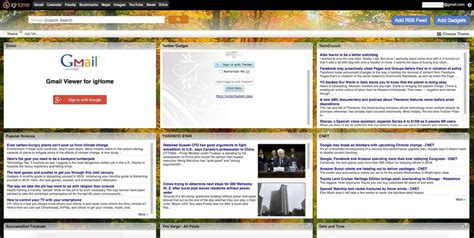 8 Alternatives to iGoogle Homepage