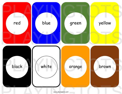 8 Best Images of Basic Printable Color Flash Cards Color Flash Cards