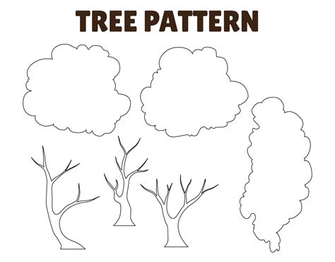 8 Best Images of Tree Branches With Printable Pattern Tree Trunk Coloring Page Pattern
