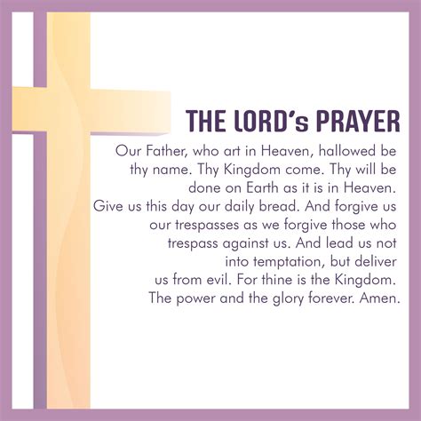 8 Best The Lord Prayer Printable Printablee Com