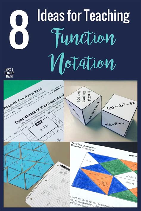 8 Ideas for Teaching Function Notation Mrs. E Teaches Math