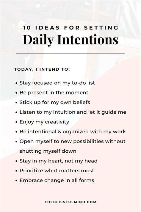 8 Intention Examples: Setting Intentions Made Easy