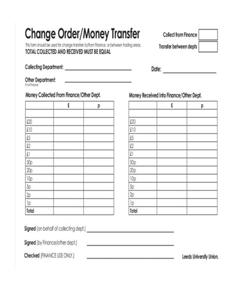 8 Money Order Forms Free Samples Examples Format Download Free Premium Templates