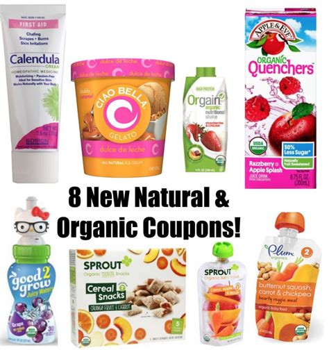 8 New Printable Natural & Organic Coupons 7/19 All Natural Savings