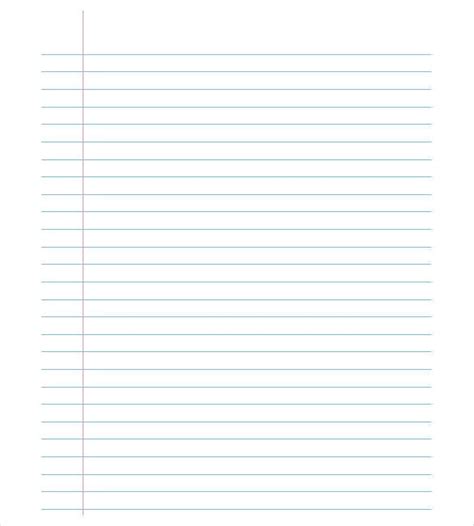 8 Notebook Paper Templates Free Sample Example Format Download Free Premium Templates