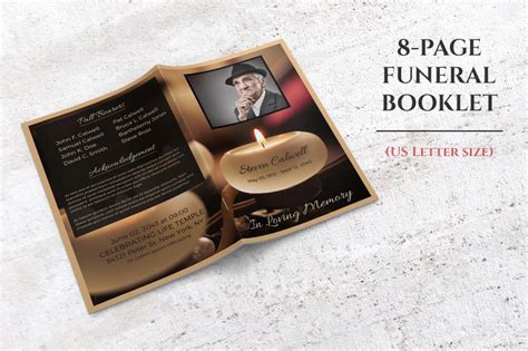 8 Page Funeral Booklet Template V527 Free Download Free Graphic Templates Fonts Logos Icons Psd Ai