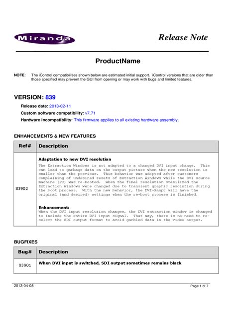8 Release Note Templates Free Sample, Example Format Download Free