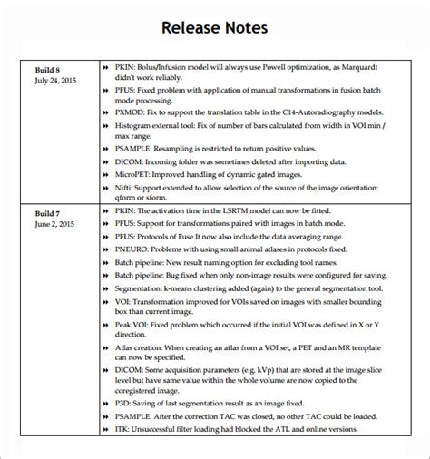 8 Release Note Templates Free Sample Example Format Download Free Premium Templates