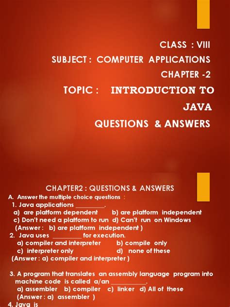 8 Solutions Java Software Answers Chapter