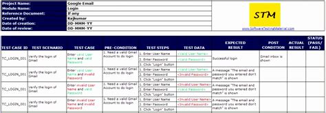 8 Test Script Template Excel Excel Templates