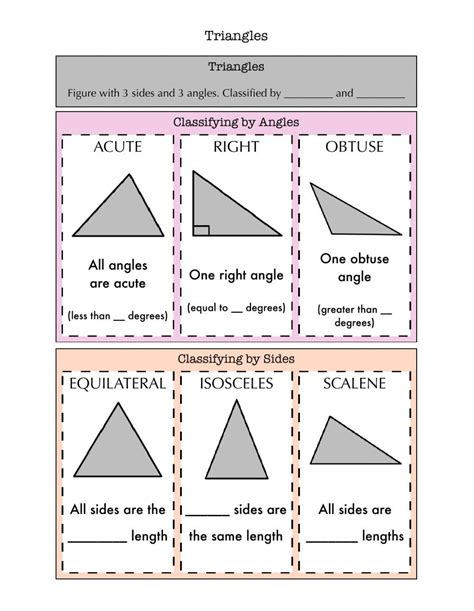 8 Triangle Classification Worksheet Free PDF at