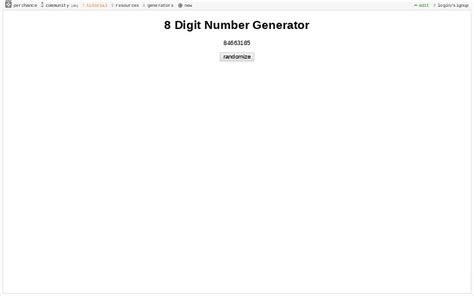 8 digit number generator.  Simply enter the ID Number below and the Check Digit Calculator...