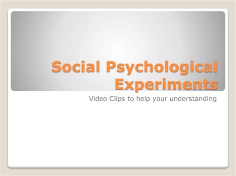 8 Effective Social Psychology Experiments Amp Activities For Social Science Experiments Ideas - Social Science Experiments Ideas