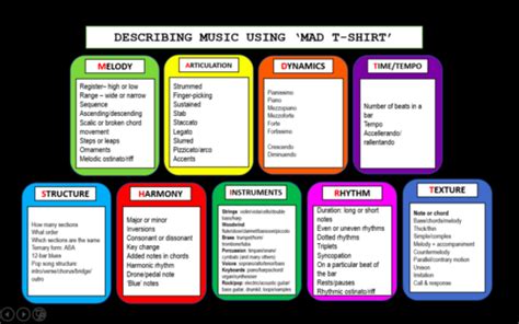 8 elements of music Flashcards Quizlet