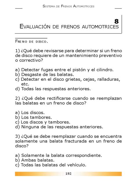 8 Eval Frenos