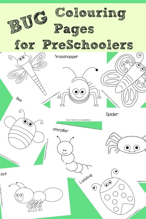 8 Free Bug Colouring Pages Perfect For Preschoolers Color Red Coloring Pages - Color Red Coloring Pages