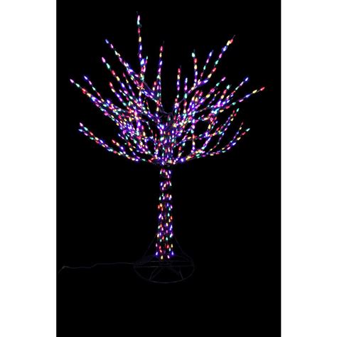 8 ft Pre Lit LED Bare Branch Christmas Tree Multi Color Outdoor Yard