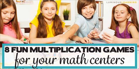 8 Fun Multiplication Games For Your Math Centers Multiplication Centers 3rd Grade - Multiplication Centers 3rd Grade