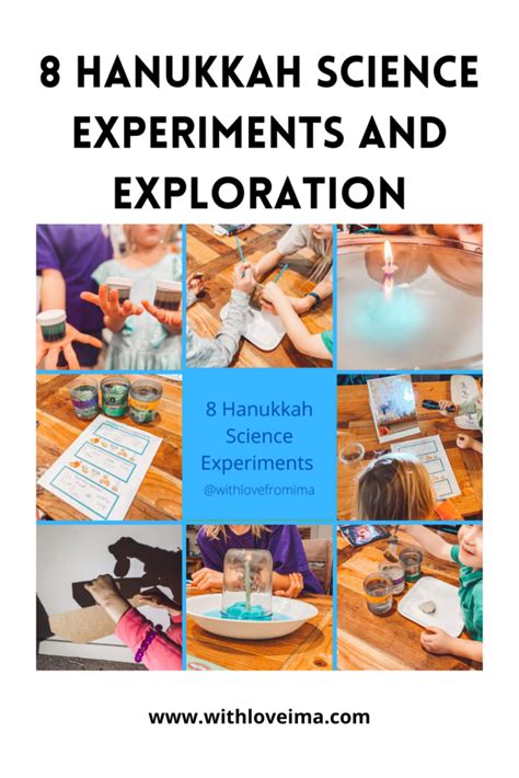 8 Hanukkah Science Experiments And Exploration With Love Hanukkah Science Activities - Hanukkah Science Activities