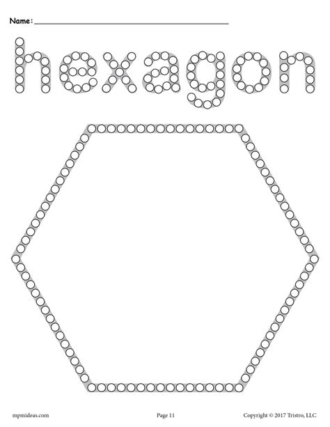 8 Hexagon Worksheets Tracing Coloring Pages Cutting Amp Hexagon Worksheets For Preschool - Hexagon Worksheets For Preschool