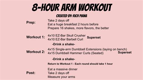 8 Hour Arm Workout