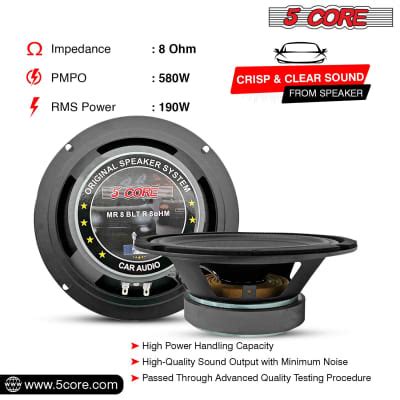 8 inch mid range.  Transform your car audio experience with powerful sound repro...