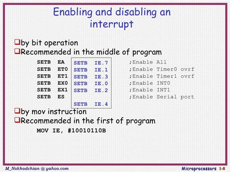 8 interrupt 8051 - SlideShare