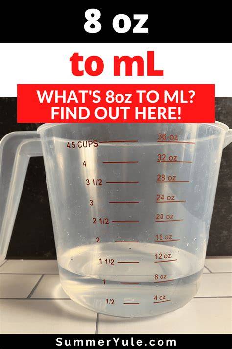 8 Ounces To Ml