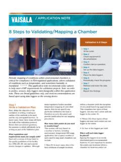 8 Steps To Mapping Validating A Chamber Vaisala