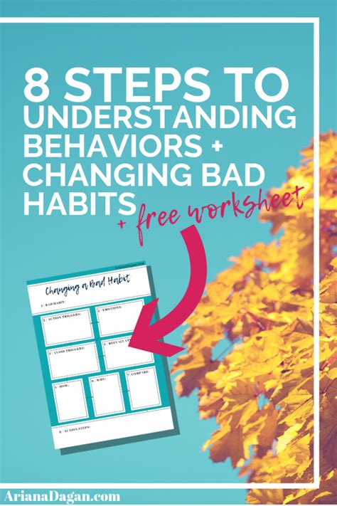 8 Steps To Replace A Bad Habit With Habit 6 Worksheet - Habit 6 Worksheet