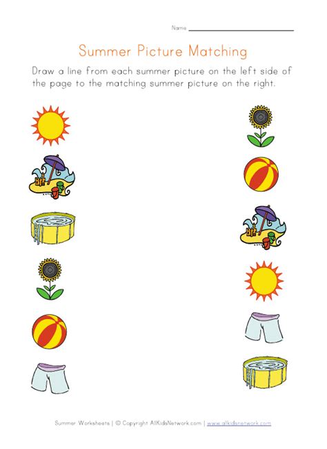 8 Summer Fun Worksheets For Preschool Through Second Summer Preschool Worksheets - Summer Preschool Worksheets