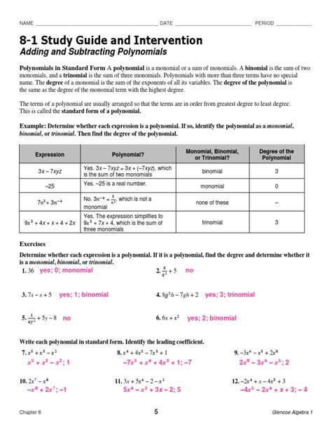 Read Online 8 1 Study Guide And Intervention Answers 