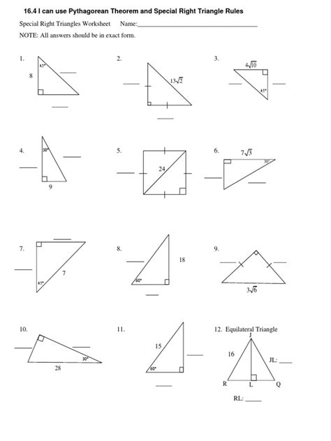 Full Download 8 2 Study Guide Special Right Triangles Answers 