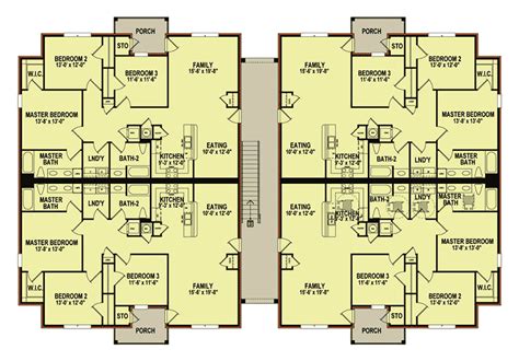 8-Unit Apartment House Plan - 83139DC