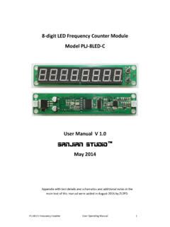 Full Download 8 Digit Led Frequency Counter Module Model Plj 8Led C 
