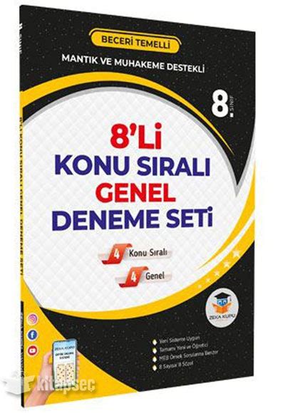 8. Sınıf Lgs 3lü Genel Deneme ve Beceri Temelli Kazanım Kitabı.