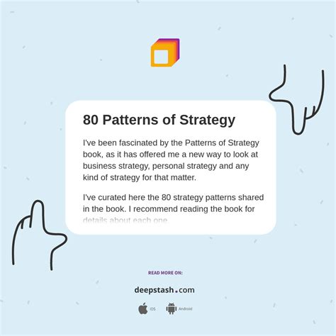 80 Patterns of Strategy Deepstash